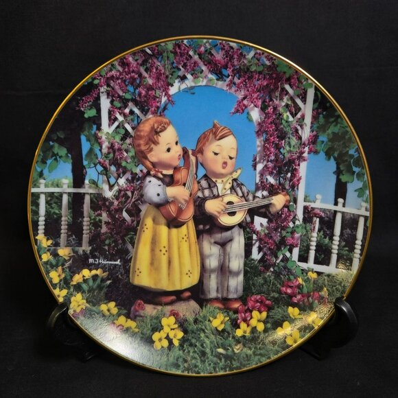 Danbury Mint 1990 Hummel Collector's Plate "Little Musicians" Little Companions - Picture 1 of 7